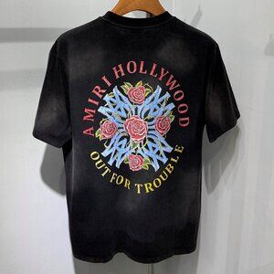 Amiri Out For Trouble Black T-Shirt